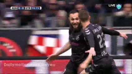 Nacer Barazite Goal HD - Ajax Amsterdam 0-1 Utrecht - 17-04-2016