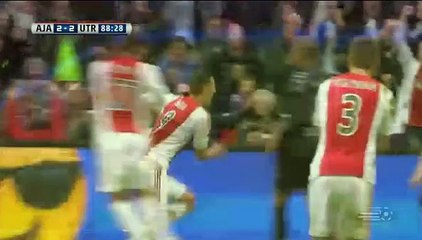 Milik Penalty GOAL (2:2) - Ajax vs Utrecht - 17/04/2016