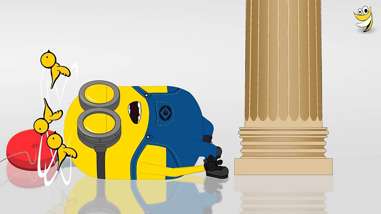 Minions Banana in Greek Column Funny Cartoon ~ Minions Mini Movies 2016 [HD] 1080p