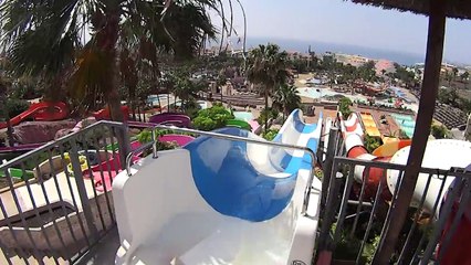 Scary Blue Water Slide at Aqualand