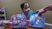 Cutest EVER Disney Frozen Animators' Elsa Anna Mini Doll Play Sets Toys! Kids Video Toy Opening