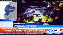 Alcalde de Pedernales, una de las zonas más afectadas por sismo en Ecuador, asegura que “la catástrofe es absoluta”