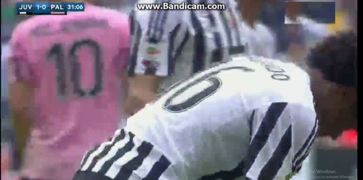Cuadrado Incredible Defense - Juventus 1-0 Palermo 17-04-2016