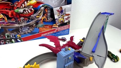 Hot Wheels attaque de cerf volant | HotWheels Dragon Destroyer Playset Démo Mattel X9300