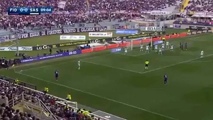 1st Half Goals - Fiorentina 1-0 Sassuolo Serie A 17-04-2016