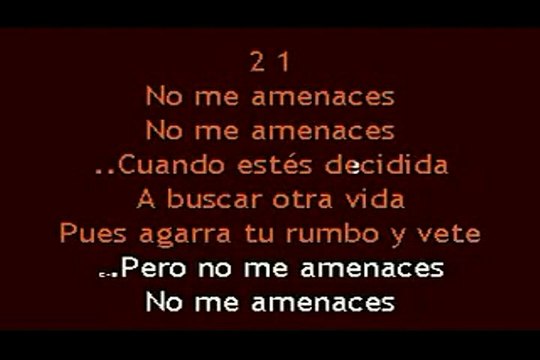 Jose Alfredo Jimenez / No me amenaces KARAOKE