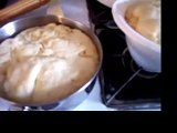 Punching down the dough (for pizza crust)
