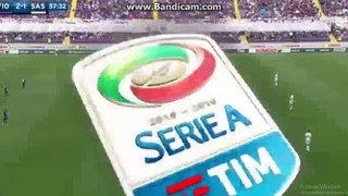 Josip Ilicic super Goal Fiorentina 2-1 Sassuolo 17-04-2016