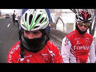 Sarıkamış şehitleri için pedal çevriyorlar