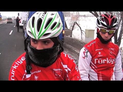 Sarıkamış şehitleri için pedal çevriyorlar