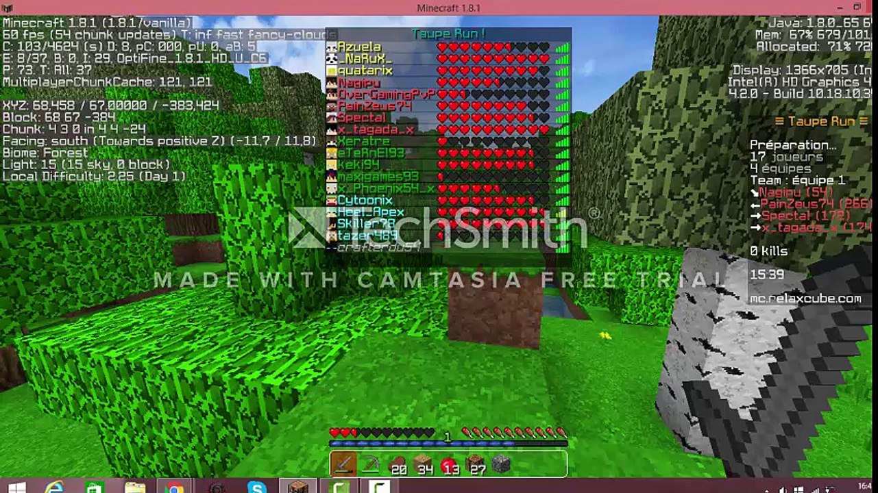 Vidéo Minecraft Taupe Run: Taupe ou pas ? :)