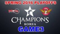 (LOL)KT vs SKT Highlight (LCK 2016 Spring Playoffs) Game3