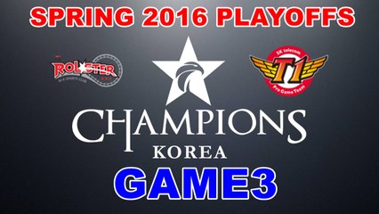 (LOL)KT vs SKT Highlight (LCK 2016 Spring Playoffs) Game3
