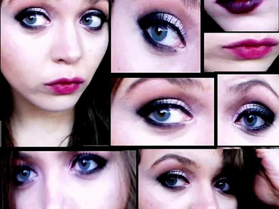 smokey eyes and  vampy lips  Tutorial by Dihya