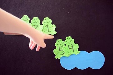 Five Little Speckled Frogs - Felt Board Activity