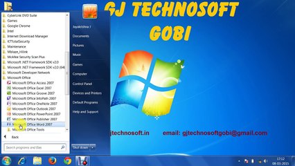 MS Word 2007 - Introduction in Tamil