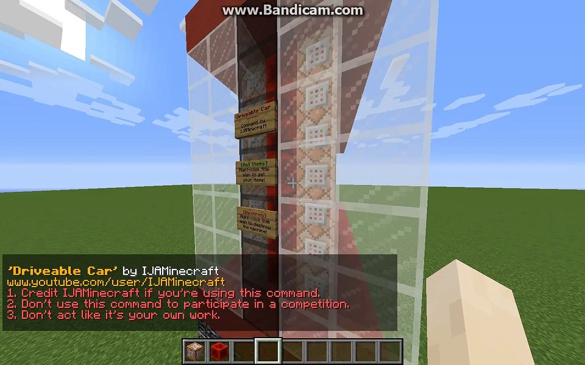 Minecraft Komut Bloğu ile araba yapımı