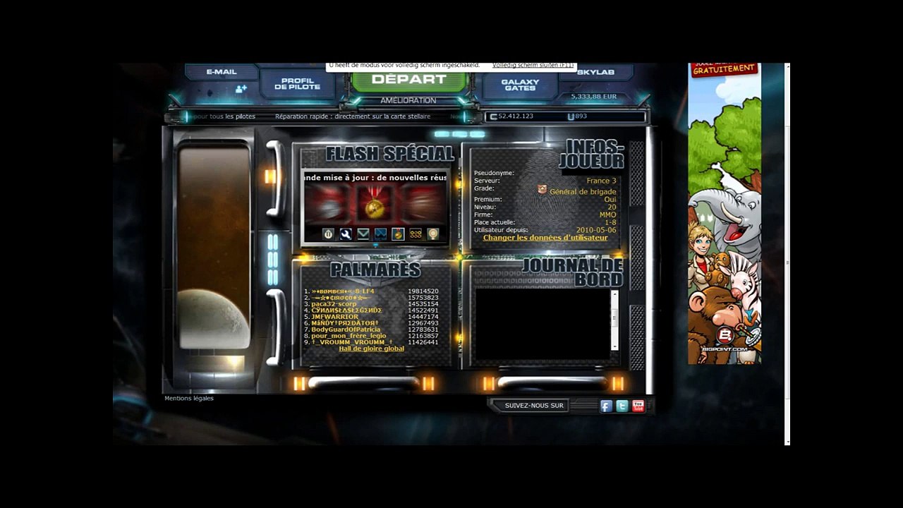 selling darkorbit account france 3