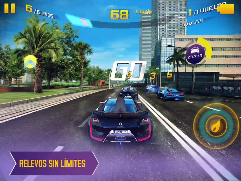 Asphalt 8 en el iPad Pro 9.7