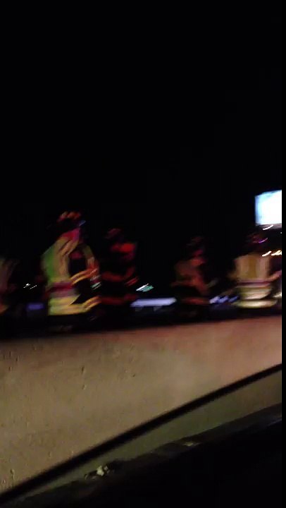 7 Car Car Crash on the Atlantic City Expressway on Both Lanes