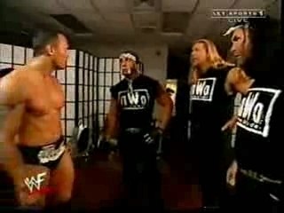 The rock makes fun of nWo