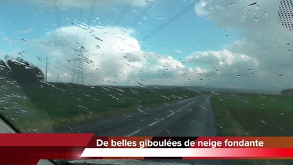 Neige fondante et arc en ciel