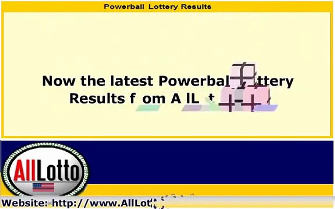 Powerball Lottery Drawing Results for January 30, 2013