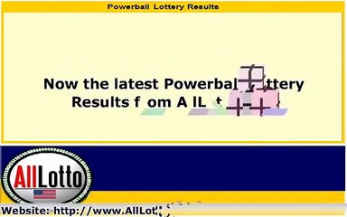 Powerball Lottery Drawing Results for January 30, 2013