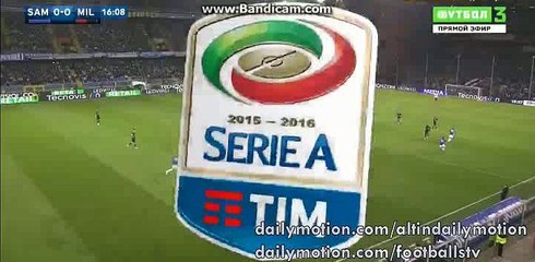 Mario Balotelli Fantastic Goal HD - Sampdoria 0-1 AC Milan - Serie A - 17/04/2016