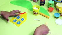 ♥ Play Doh Peppa Pig House & Playground Set (PlayDoh Set & Peppa Pig Playset for Kids) Part 7