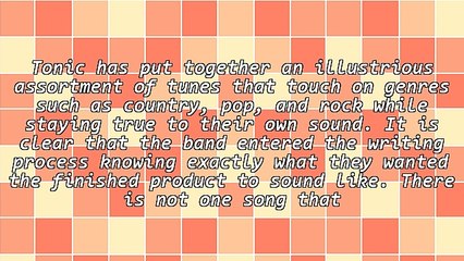 Album Review: Tonic by Tonic