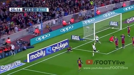 اهداف مباراة برشلونة وفالنسيا 1-2 شاشة كاملة هدف ايفان راكيتش 17-04-2016 الدوري الاسباني HD