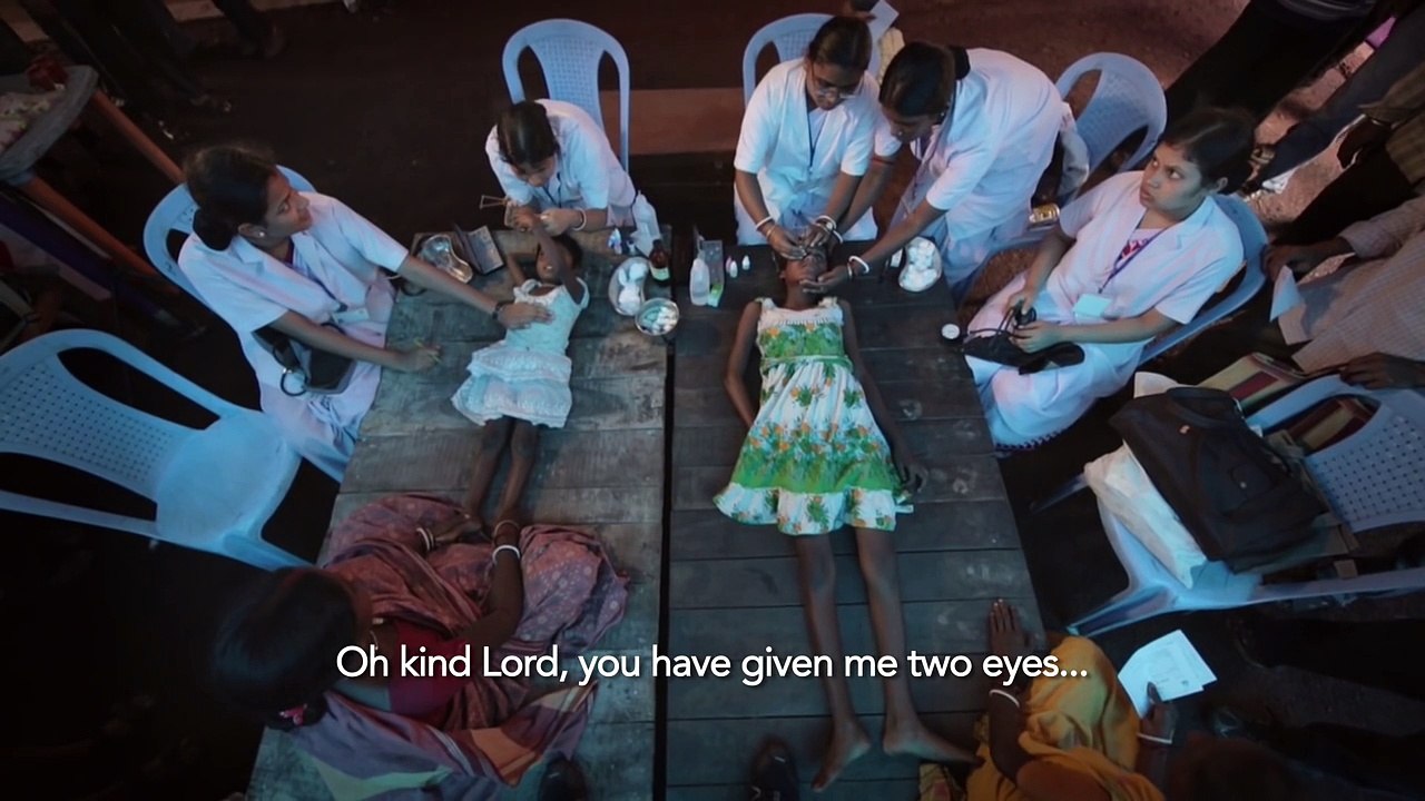 Two Blind Sisters See for the First Time