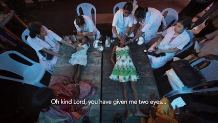 Two Blind Sisters See for the First Time