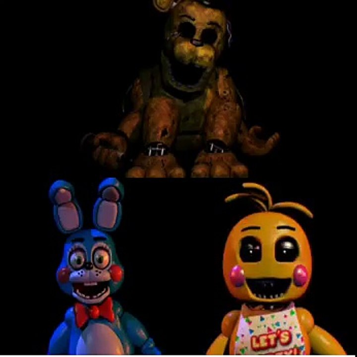 Withered Golden Freddy, Toy Bonnie & Toy Chica sings FNAF song