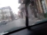 Maltempo in Sicilia, violenta grandinata ad Adrano (CT)