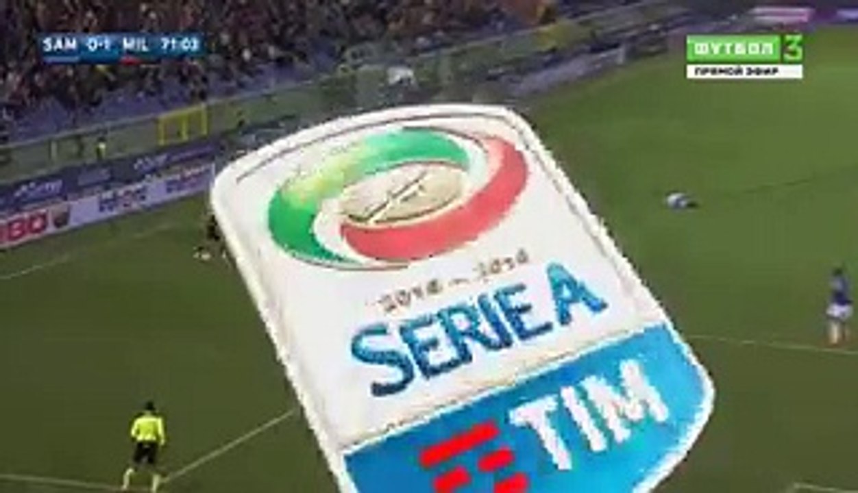 Carlos Bacca Goal HD - Sampdoria 0-1 AC Milan - 17-04-2016