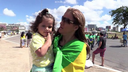 Manifestações começaram cedo em Brasília