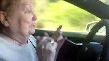 TRY NOT TO LAUGH - 70-Year-Old Grandma Freaks Out In A Self-Driving Tesla