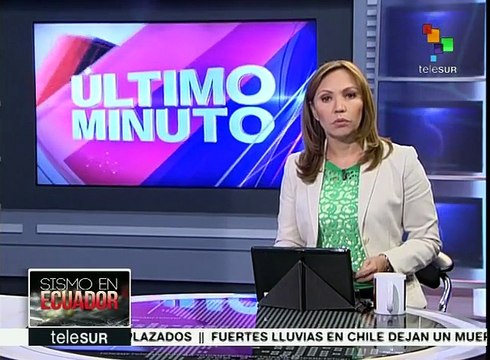 Empiezan a rescatar a sobrevivientes del terremoto en Ecuador