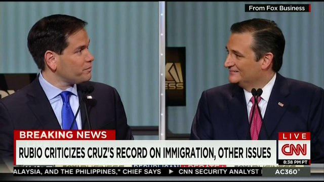 Rubio, Cruz exchange over immigration
