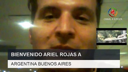 ENTREVISTA ARIEL ROJAS EN AEROPUERTO DE ZEIZA