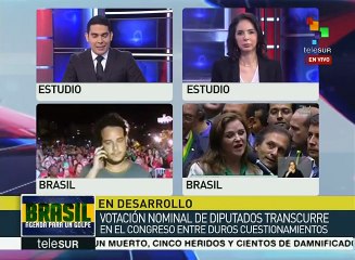 Río de Janeiro se moviliza contra impeachment a presidenta de Brasil
