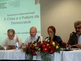 Carlos Trindade abre os trabalhos do Seminário Internacional, a crise e o futuro da democracia