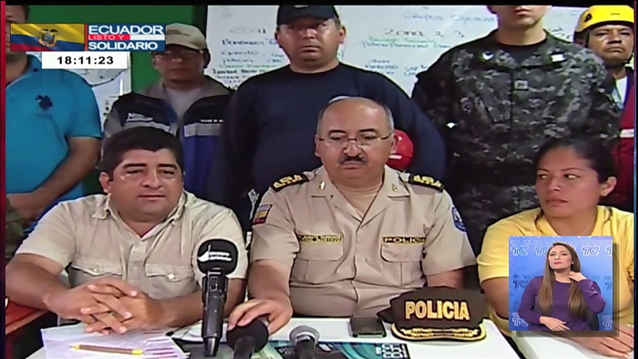 Declaraciones del alcalde de Pedernales