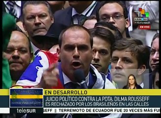 Sigue su curso la votación de diputados por el impeachment a Rousseff