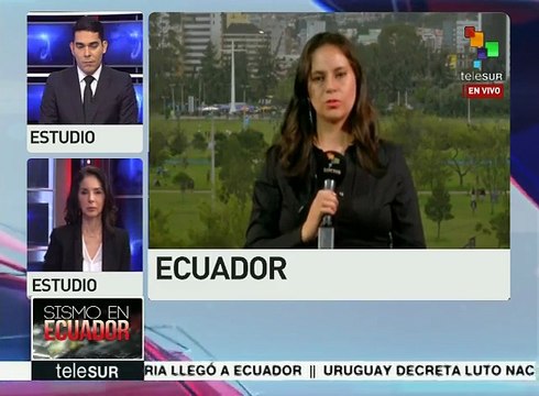 Gobierno ecuatoriano dispone 8 albergues para damnificados del sismo