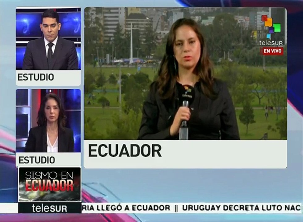 Gobierno ecuatoriano dispone 8 albergues para damnificados del sismo