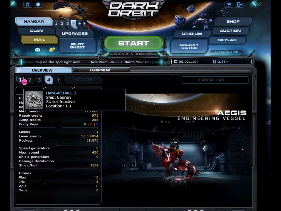 Darkorbit USA West Account Sell!!