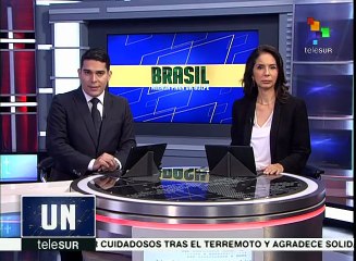 Policías de Brasil vigilan a manifestantes por impeachment a Dilma
